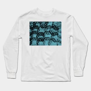 HEXAGONS and BLUE DOTS ... CHAOS or ORDER Long Sleeve T-Shirt